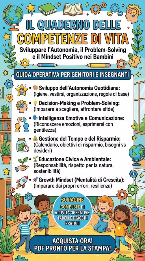 ll mio Diario delle Competenze di vita Esercizi - ll mio Diario delle Competenze di vita - Piccoli passi Didattici - Pagina di copertina