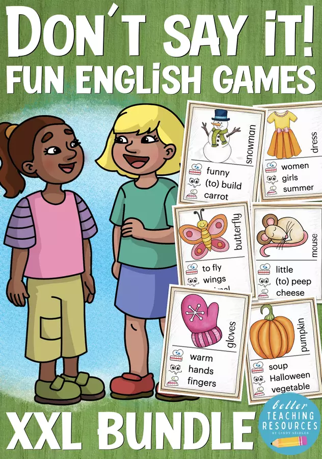 English games giochi inglesi pacchetto di materiali / bundle Esercizi - English games giochi inglesi pacchetto di materiali / bundle - Better Teaching Resources - Pagina di copertina
