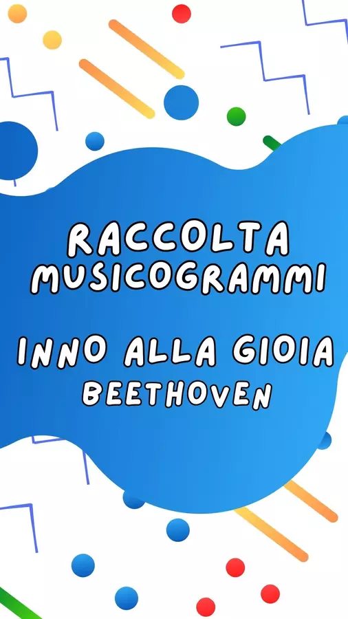 Raccolta MUSICOGRAMMI - INNO ALLA GIOIA Beethoven Esercizi - Raccolta MUSICOGRAMMI - INNO ALLA GIOIA Beethoven - Emanuele Ruggiero - Music Teacher - Pagina di copertina