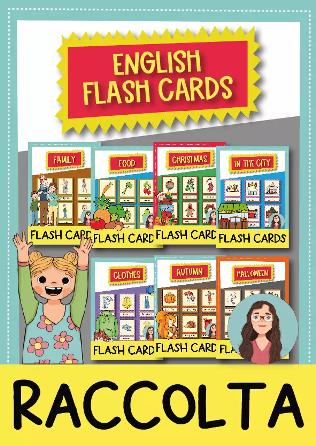 +1500 English Flash cards / +1500 Carte Immagini (Inglese) Esercizi - +1500 English Flash cards / +1500 Carte Immagini (Inglese) - Brighter Day Classroom - Pagina di copertina