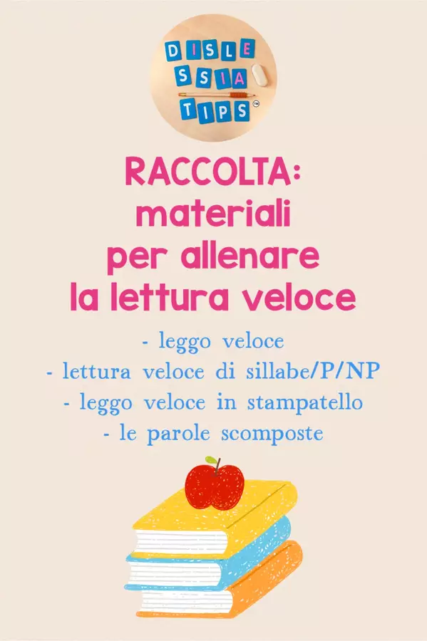 RACCOLTA: materiali per allenare la lettura veloce Giochi - RACCOLTA: materiali per allenare la lettura veloce - dislessia.tips - Pagina di copertina