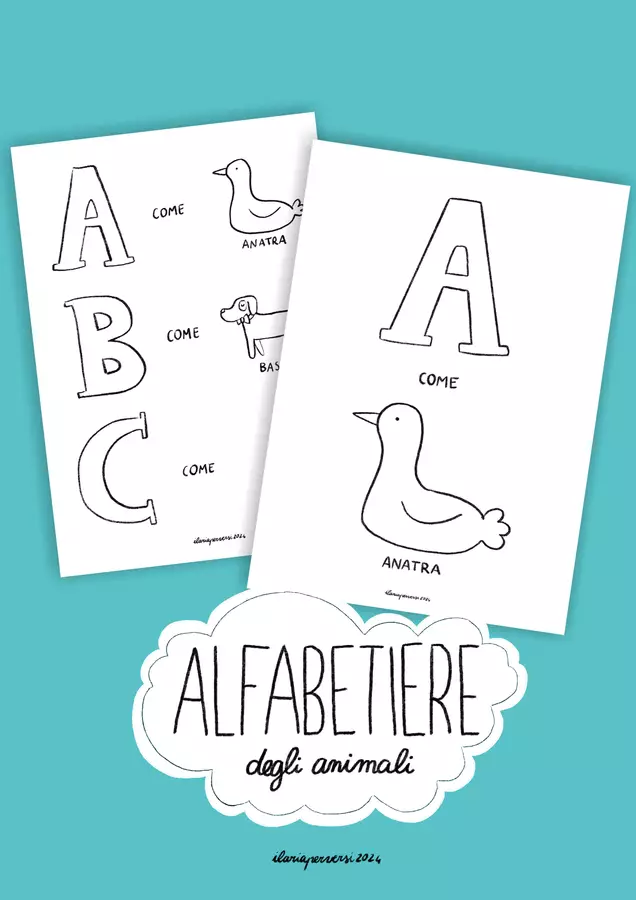 Alfabetiere degli animali, la raccolta Esercizi - Alfabetiere degli animali, la raccolta - Ilaria Perversi - Pagina di copertina