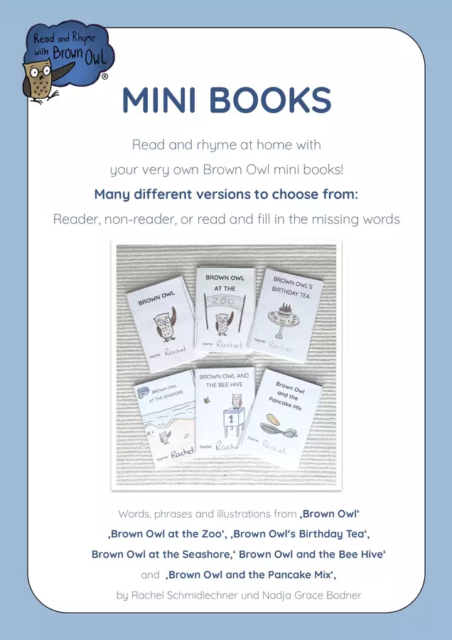 Read and Rhyme with Brown Owl - BUNDLE OF ALL MINI BOOKS Esercizi - Read and Rhyme with Brown Owl - BUNDLE OF ALL MINI BOOKS - Read and Rhyme with Brown Owl - Pagina di copertina
