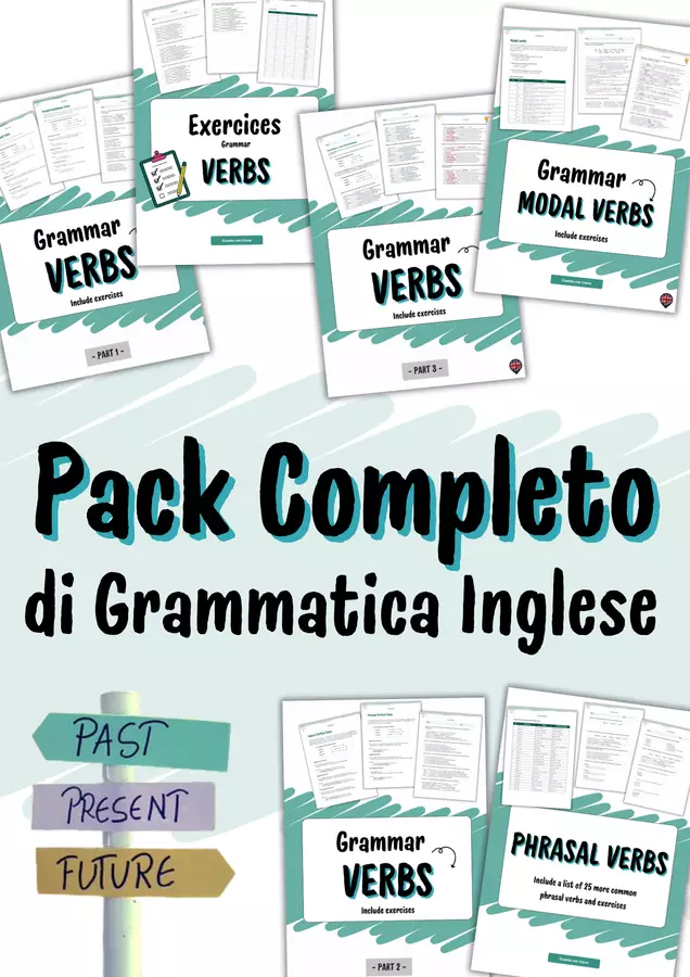 Pack Completo di Grammatica Inglese: Guide e Pratiche Essenziali Esercizi - Pack Completo di Grammatica Inglese: Guide e Pratiche Essenziali - Cuenta con Lluna - Pagina di copertina