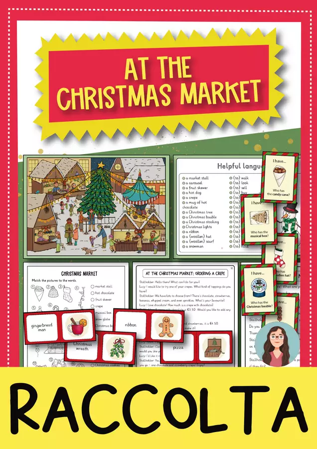 At the Christmas Market - Raccolta di materiali (inglese) Esercizi - At the Christmas Market - Raccolta di materiali (inglese) - Brighter Day Classroom - Pagina di copertina