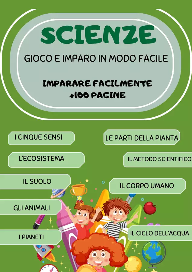 SCIENZE FACILE- Raccolta di materiali! (+80 PAGINE) Esercizi - SCIENZE FACILE- Raccolta di materiali! (+80 PAGINE) - SostegnO 2.0 - Pagina di copertina
