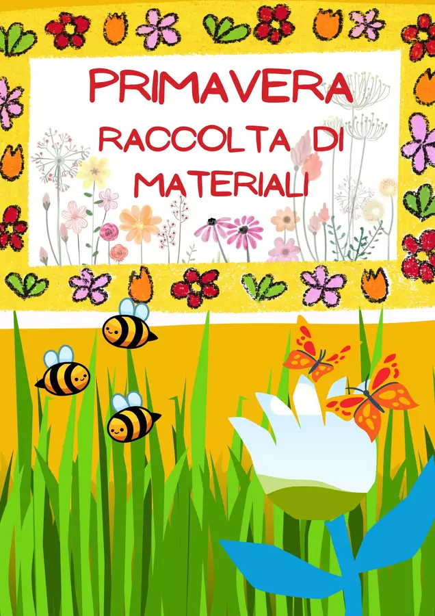 Primavera! Raccolta di Materiali per la Scuola primaria Esercizi - Primavera! Raccolta di Materiali per la Scuola primaria - SostegnO 2.0 - Pagina di copertina