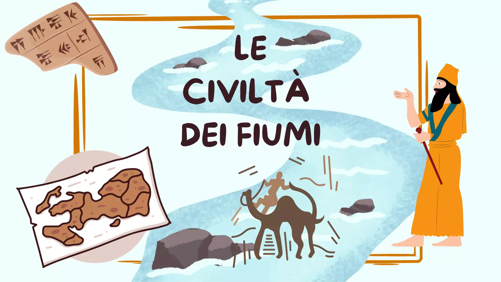 LE CIVILTÀ FLUVIALI Materiale di supporto/inclusione - LE CIVILTÀ FLUVIALI - Mariav💚Maestra Mari A Colori - Pagina di copertina