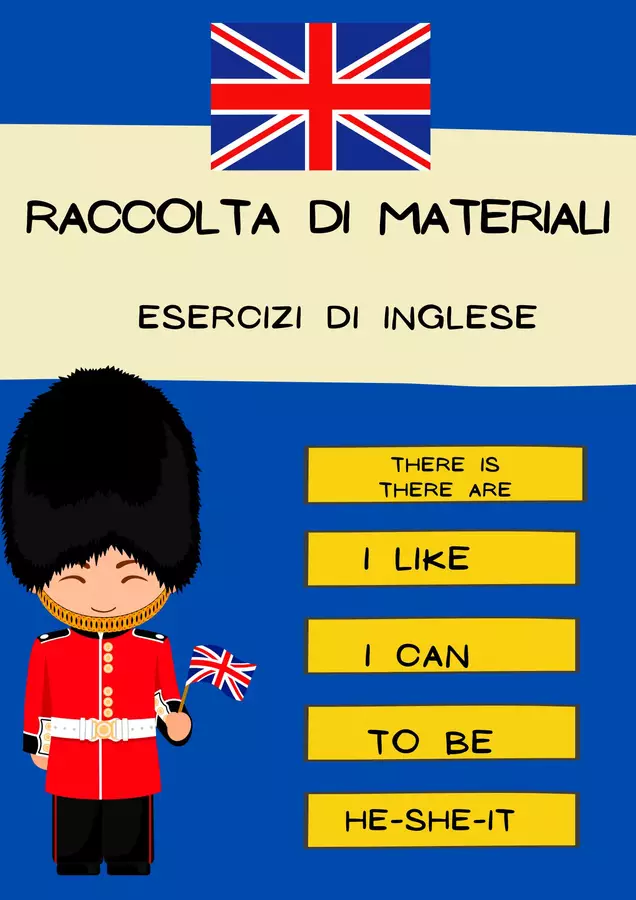 Esercizi Inglese: Raccolta di Materiali! Esercizi - Esercizi Inglese: Raccolta di Materiali! - SostegnO 2.0 - Pagina di copertina
