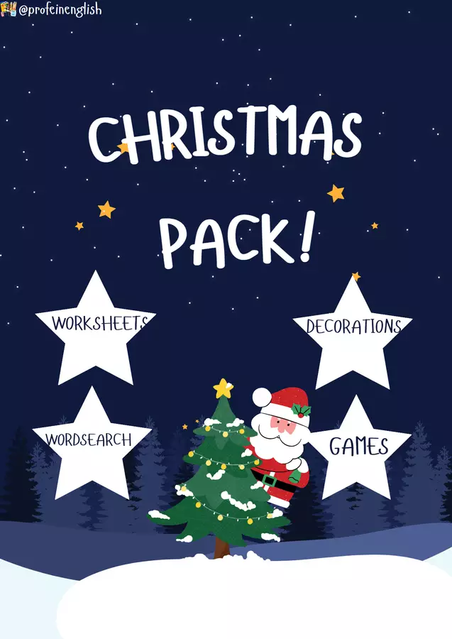 Super Pack di Natale! Spagnolo/Inglese. Esercizi - Super Pack di Natale! Spagnolo/Inglese. - Profe in English - Pagina di copertina