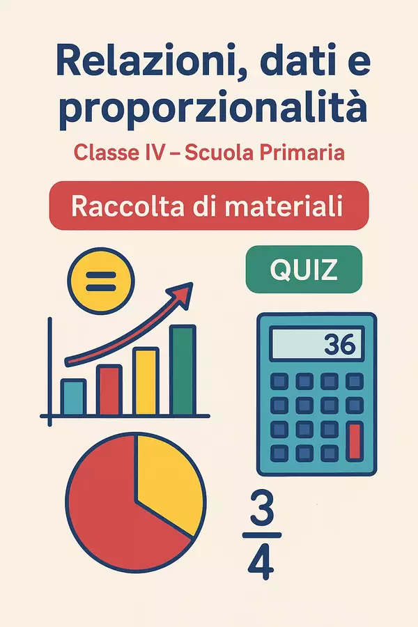 Relazioni, dati e proporzionalità (quiz) Quiz - Relazioni, dati e proporzionalità (quiz) - Matematica Insieme - Pagina di copertina