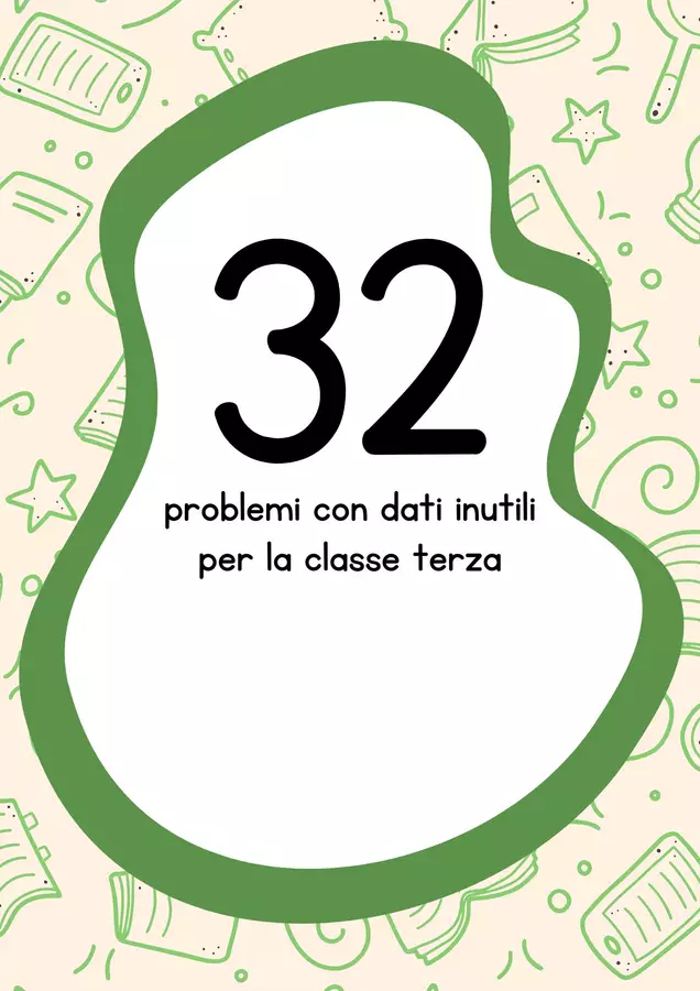 Raccolta di problemi con dati inutili Esercizi - Raccolta di problemi con dati inutili - MilleLibriPerBambini - Pagina di copertina
