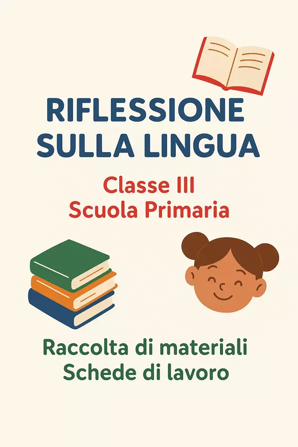 RIflessione sulla lingua (schede di lavoro) Schede informative - RIflessione sulla lingua (schede di lavoro) - Maestra di Italiano - Pagina di copertina