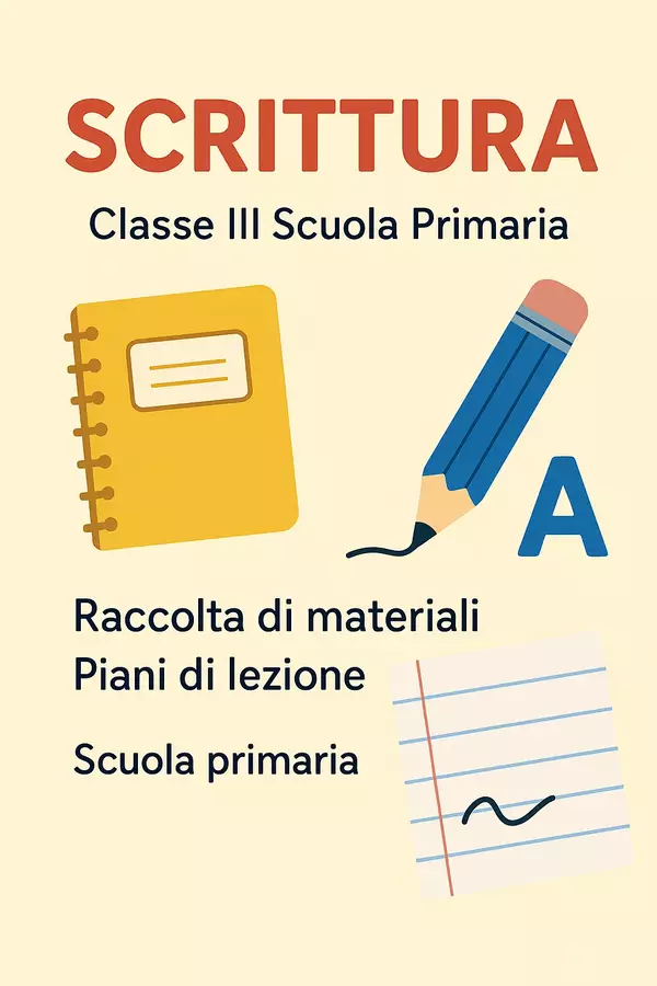 Scrittura (piani di lezione) Piani di lezione - Scrittura (piani di lezione) - Maestra di Italiano - Pagina di copertina