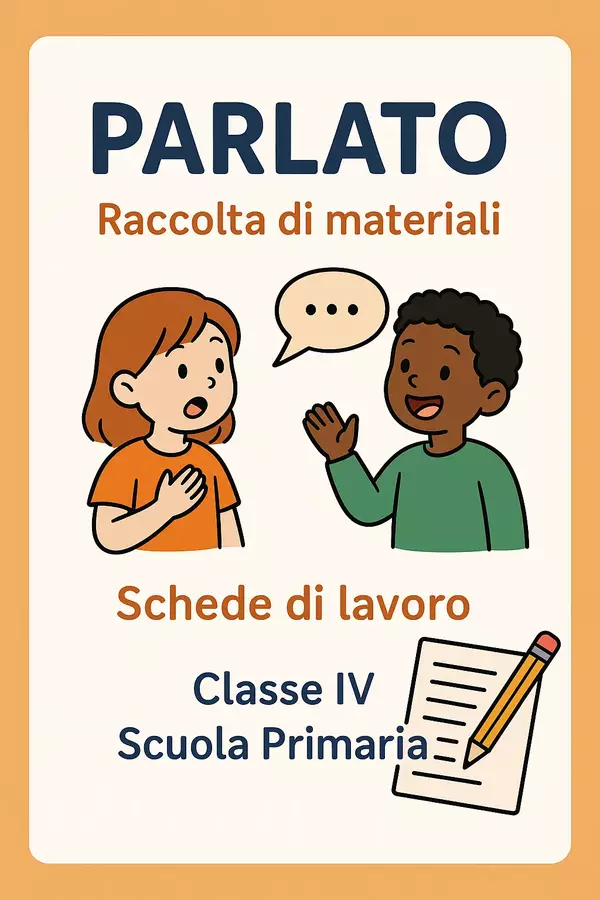 Parlato (Schede di lavoro) Schede informative - Parlato (Schede di lavoro) - Maestra di Italiano - Pagina di copertina