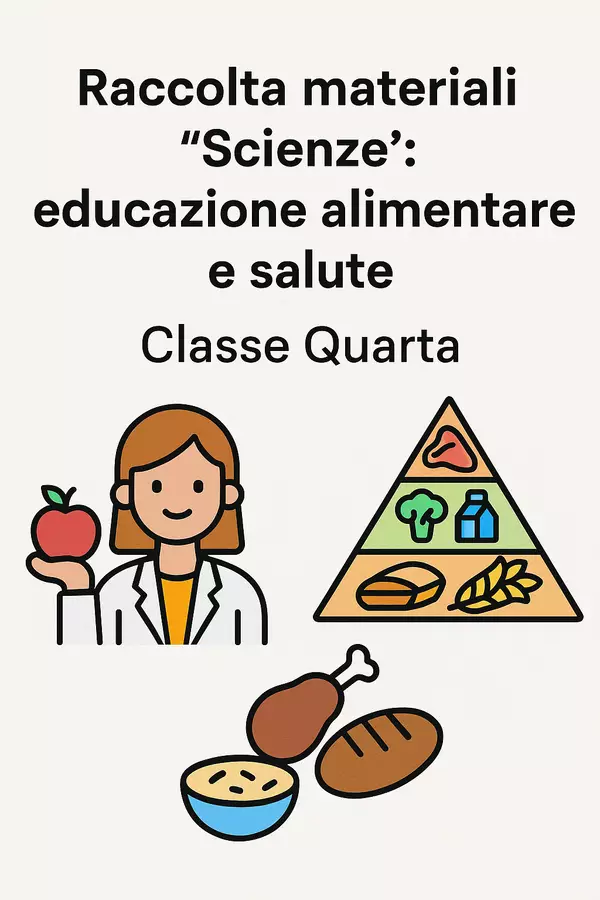 Raccolta di materiali "Scienze": educazione alimentare e salute Schede informative - Raccolta di materiali "Scienze": educazione alimentare e salute - Scienza Magica - Pagina di copertina