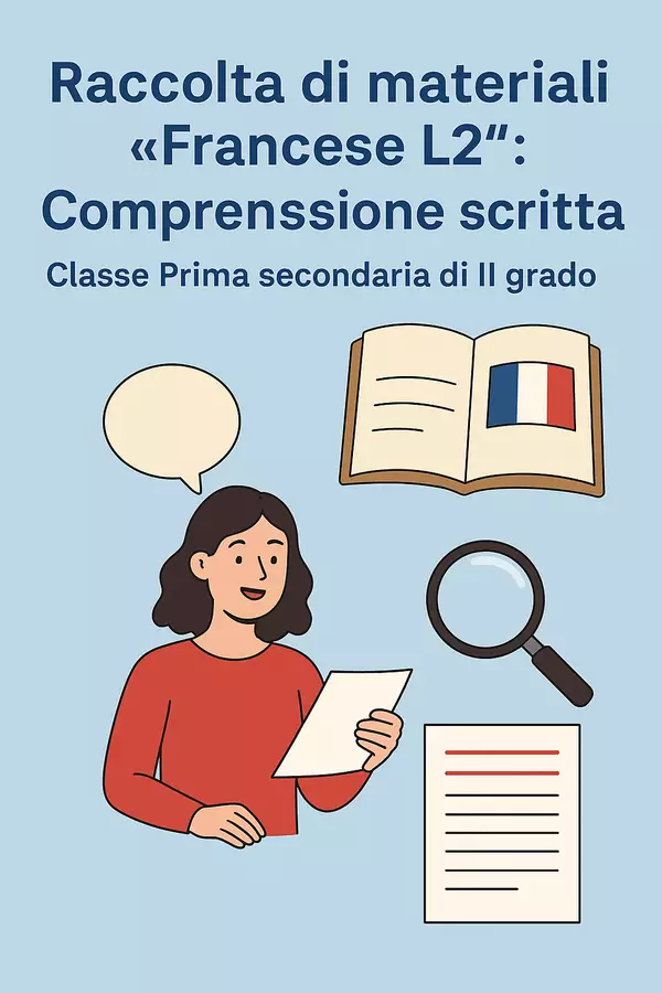 Raccolta di materiali 'Francese L2': Comprensione scritta Esercizi - Raccolta di materiali 'Francese L2': Comprensione scritta - English Classroom 🇬🇧 - Pagina di copertina
