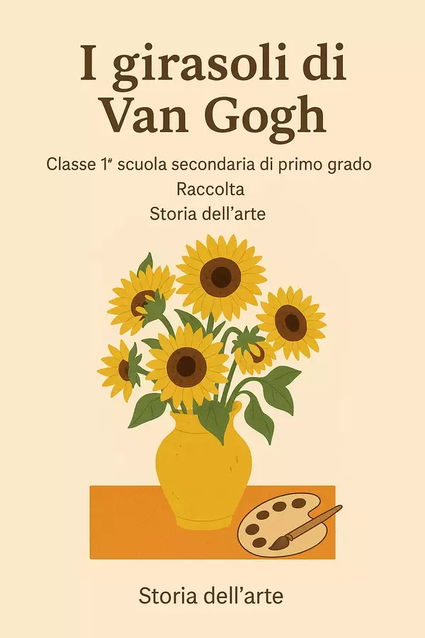 I girasoli di Van Gogh (Raccolta) Compiti in classe/Test - I girasoli di Van Gogh (Raccolta) - Scuola a Colori - Pagina di copertina