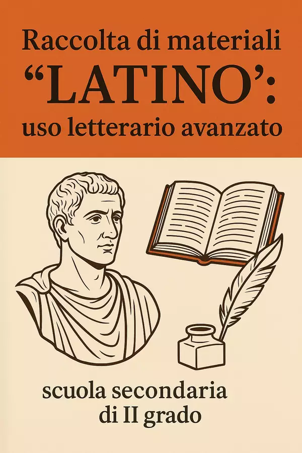 Raccolta di materiali 'Latino': uso letterario avanzato Schede informative - Raccolta di materiali 'Latino': uso letterario avanzato - Maestra di Italiano - Pagina di copertina