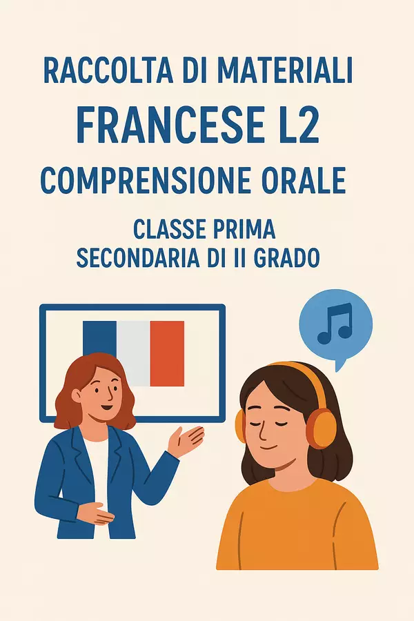 Raccolta di materiali 'Francese L2': Comprensione orale Esercizi - Raccolta di materiali 'Francese L2': Comprensione orale - English Classroom 🇬🇧 - Pagina di copertina