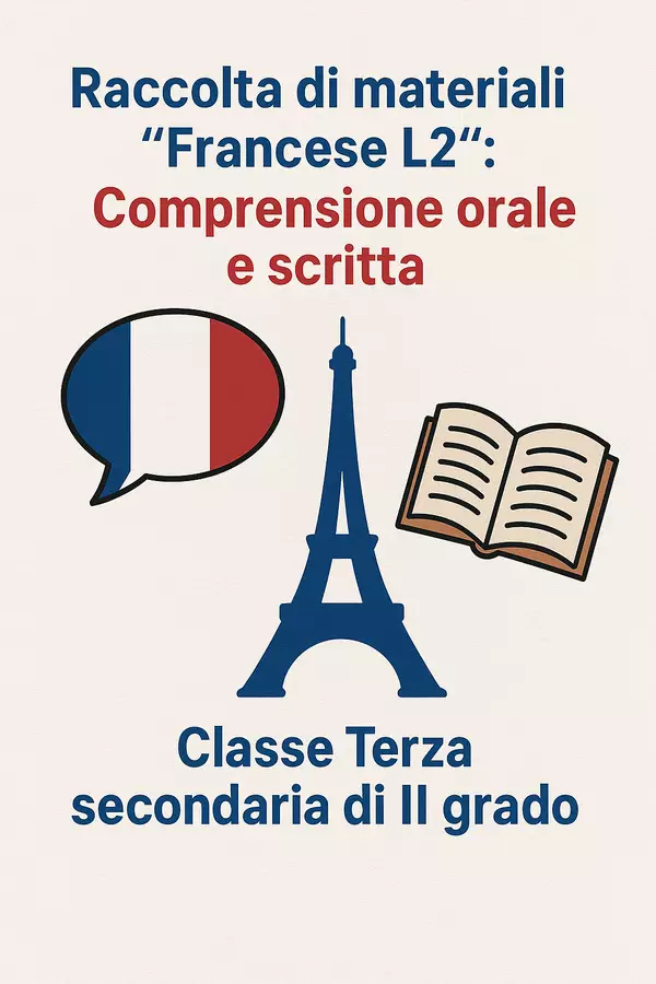 Raccolta di materiali 'Francese L2': Comprensione orale e scritta Materiale interattivo - Raccolta di materiali 'Francese L2': Comprensione orale e scritta - English Classroom 🇬🇧 - Pagina di copertina