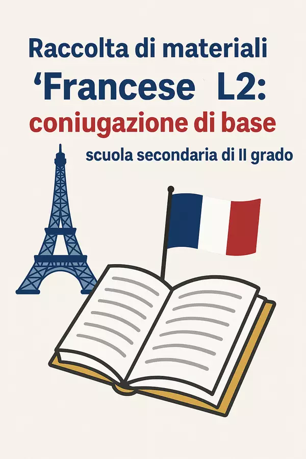 Raccolta di materiali 'Francese L2': coniugazione di base Materiale interattivo - Raccolta di materiali 'Francese L2': coniugazione di base - English Classroom 🇬🇧 - Pagina di copertina
