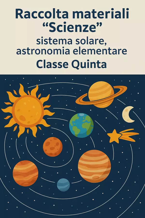 Raccolta di materiali "Scienze": sistema solare, astronomia elementare Materiale interattivo - Raccolta di materiali "Scienze": sistema solare, astronomia elementare - Scienza Magica - Pagina di copertina