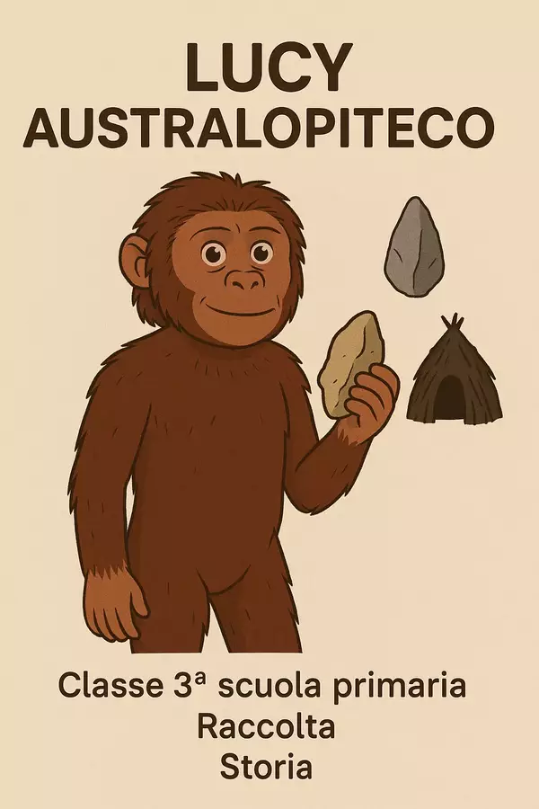 Lucy australopiteco Esercizi - Lucy australopiteco - La Macchina del Sapere - Pagina di copertina