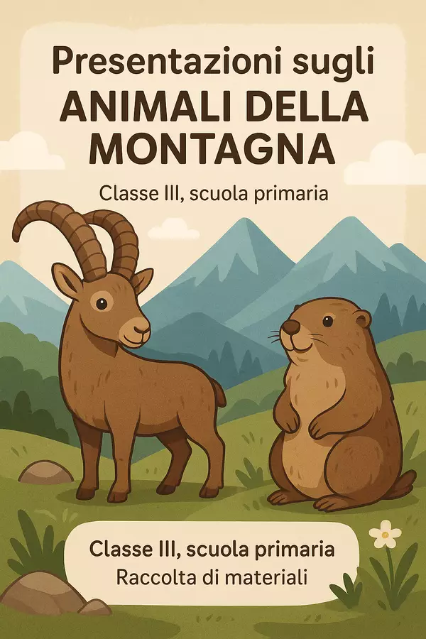 Raccolta di materiali: Presentazioni sugli animali della montagna Presentazioni / Lavagne - Raccolta di materiali: Presentazioni sugli animali della montagna - Scienza Magica - Pagina di copertina