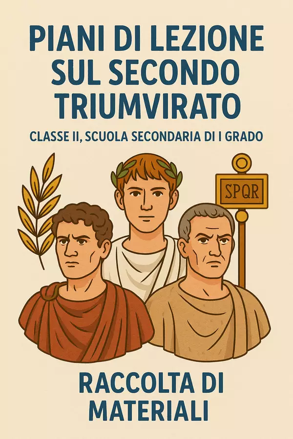 Raccolta di materiali: Piani di lezione sul secondo triumvirato Piani di lezione - Raccolta di materiali: Piani di lezione sul secondo triumvirato - La Macchina del Sapere - Pagina di copertina