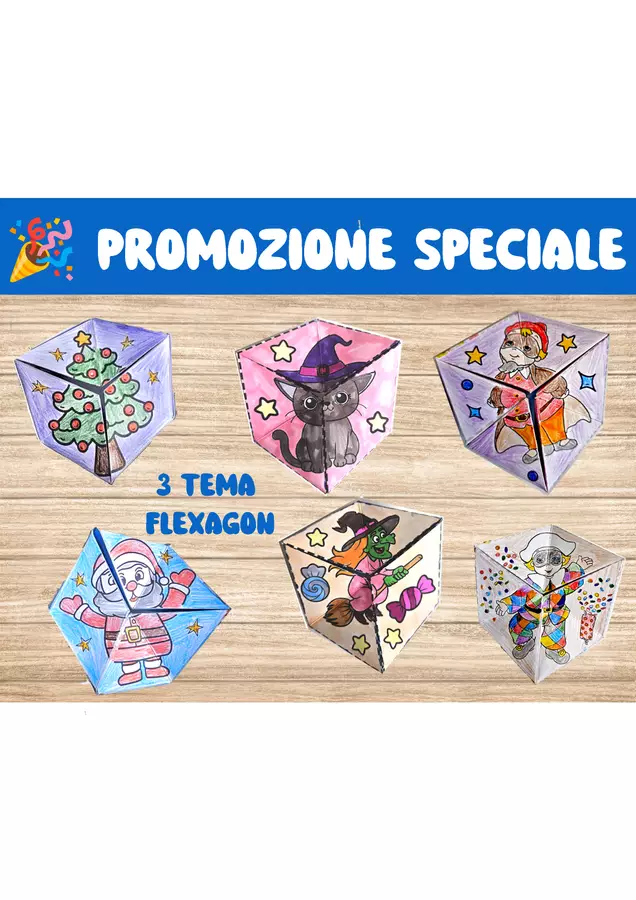 3 TEMA FLEXAGON Esperimenti - 3 TEMA FLEXAGON - Nikki_Giochi - Pagina di copertina