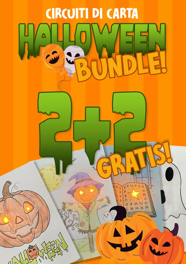 Halloween Bundle - Circuiti di carta (2 GRATIS!!!) Esperimenti - Halloween Bundle - Circuiti di carta (2 GRATIS!!!) - Maestro Francesco - Pagina di copertina