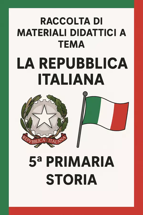 Raccolta di materiali: La Repubblica Italiana Esercizi - Raccolta di materiali: La Repubblica Italiana - La Macchina del Sapere - Pagina di copertina