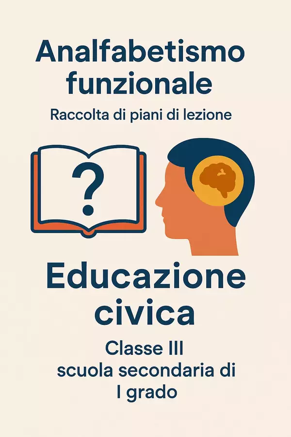Analfabetismo funzionale (Raccolta di piani di lezione) Piani di lezione - Analfabetismo funzionale (Raccolta di piani di lezione) - Maestra di Italiano - Pagina di copertina