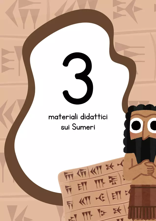 Sumeri - raccolta di materiali didattici Esercizi - Sumeri - raccolta di materiali didattici - MilleLibriPerBambini - Pagina di copertina
