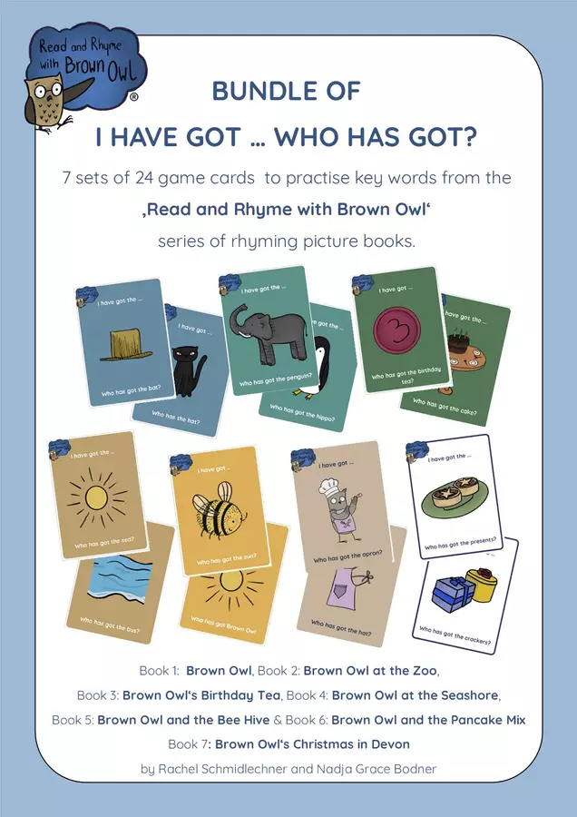 Read and Rhyme with Brown Owl - I HAVE GOT ... WHO HAS GOT ...? - BUNDLE Materiale interattivo - Read and Rhyme with Brown Owl - I HAVE GOT ... WHO HAS GOT ...? - BUNDLE - Read and Rhyme with Brown Owl - Pagina di copertina