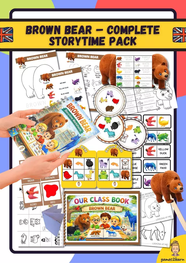 Brown Bear – Complete Storytime Pack Esercizi - Brown Bear – Complete Storytime Pack - games2learn - Pagina di copertina