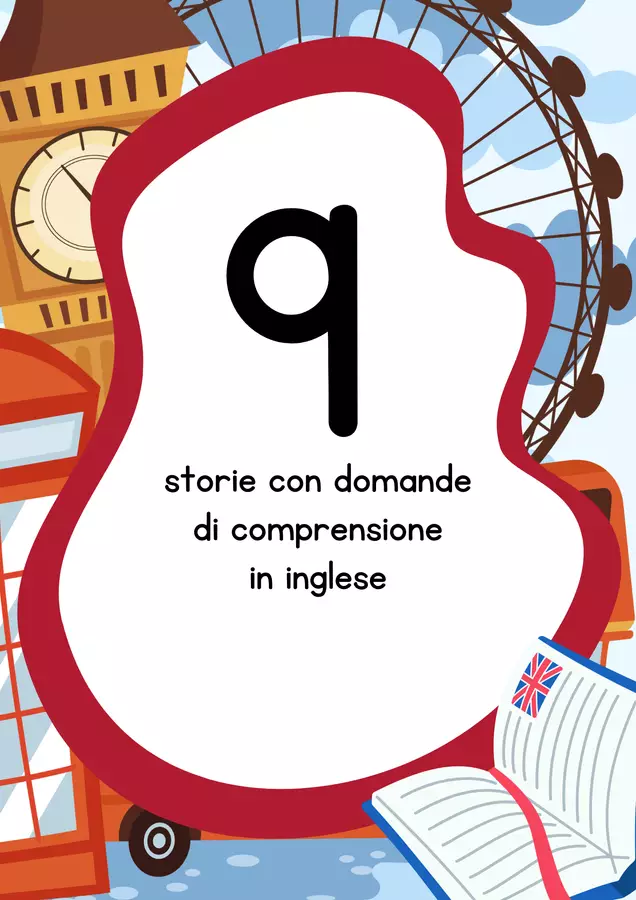 Raccolta di letture in inglese con domande di comprensione Esercizi - Raccolta di letture in inglese con domande di comprensione - MilleLibriPerBambini - Pagina di copertina