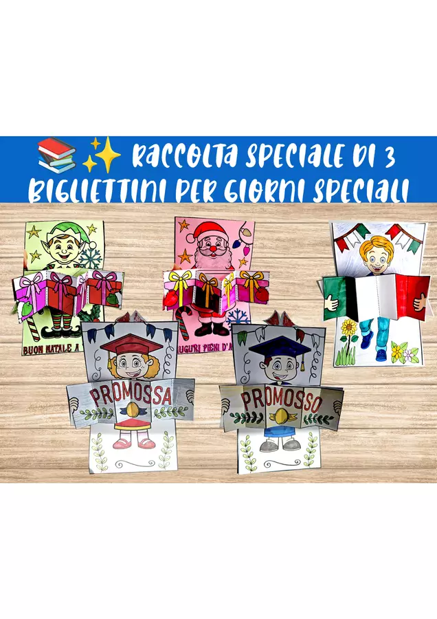 📚✨ Raccolta Speciale di 3 Bigliettini per Giorni Speciali Flashcard - 📚✨ Raccolta Speciale di 3 Bigliettini per Giorni Speciali - Nikki_Giochi - Pagina di copertina