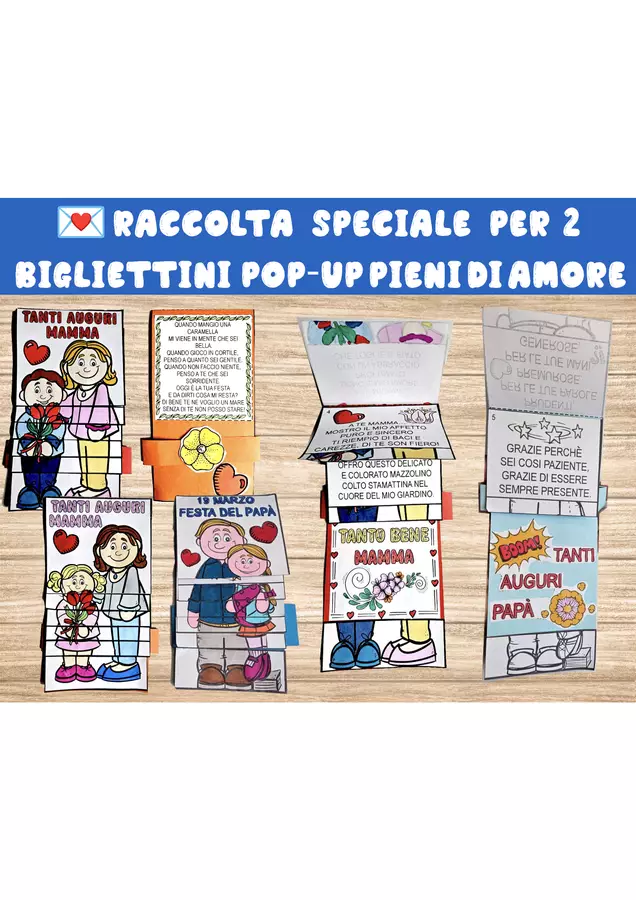 💌 Raccolta speciale per 2 bigliettini pop‑up pieni di amore Flashcard - 💌 Raccolta speciale per 2 bigliettini pop‑up pieni di amore - Nikki_Giochi - Pagina di copertina