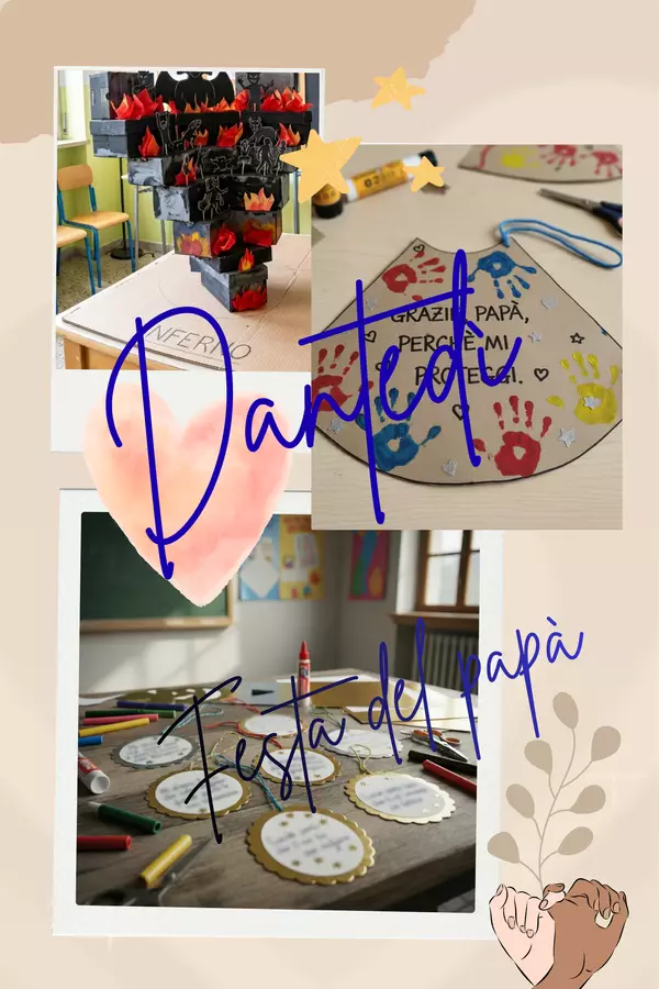 44 SCHEDE "19 e 25 MARZO: Pacchetto Didattico Festa del Papà + Dantedì | Scuola Primaria" Esercizi - 44 SCHEDE "19 e 25 MARZO: Pacchetto Didattico Festa del Papà + Dantedì | Scuola Primaria" - Piccole Magiche Storie - Pagina di copertina