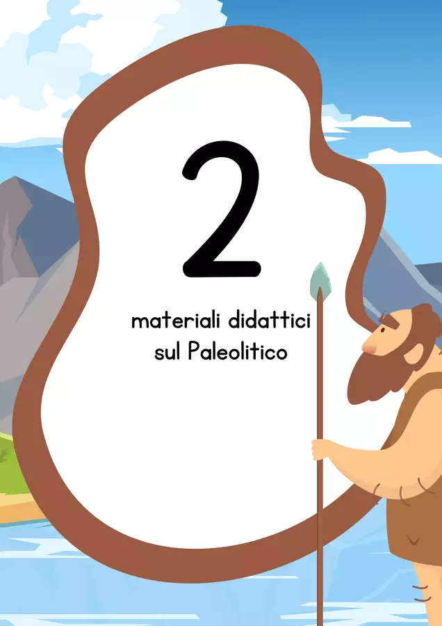 Raccolta di materiali sul Paleolitico Esercizi - Raccolta di materiali sul Paleolitico - MilleLibriPerBambini - Pagina di copertina