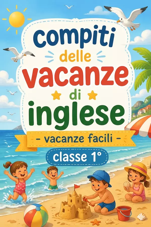 Compiti delle vacanze di inglese - Vacanze facili classe 1° Esercizi - Compiti delle vacanze di inglese - Vacanze facili classe 1° - MilleLibriPerBambini - Pagina di copertina