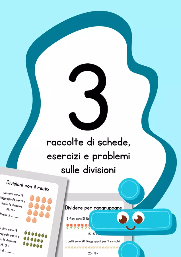 Divisioni classe seconda - Pack di materiali Esercizi - Divisioni classe seconda - Pack di materiali - MilleLibriPerBambini - Pagina di copertina