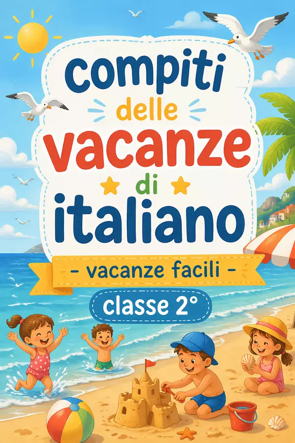 Compiti delle vacanze di italiano - Vacanze Facili classe 2° Esercizi - Compiti delle vacanze di italiano - Vacanze Facili classe 2° - MilleLibriPerBambini - Pagina di copertina