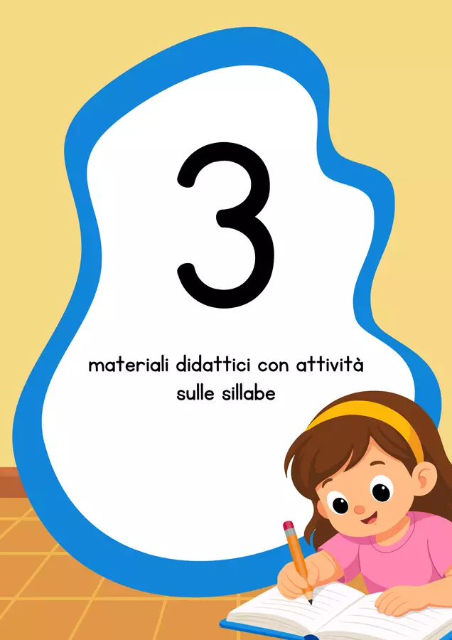 Attività sulle sillabe Esercizi - Attività sulle sillabe - MilleLibriPerBambini - Pagina di copertina
