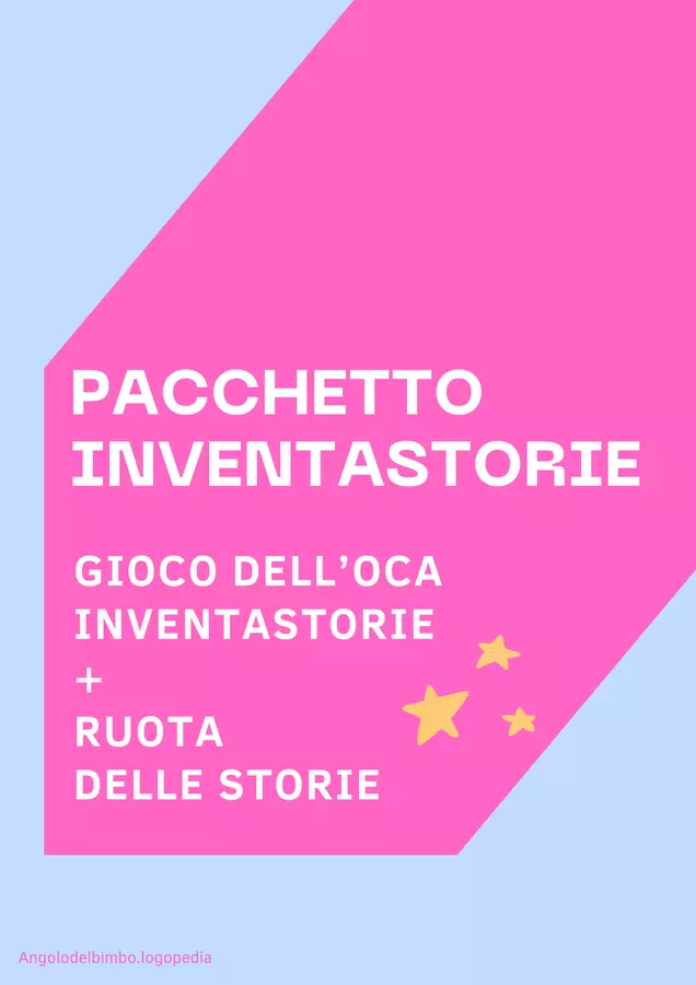 PACCHETTO INVENTASTORIE Esercizi - PACCHETTO INVENTASTORIE - Angolo.Logopedia - Pagina di copertina