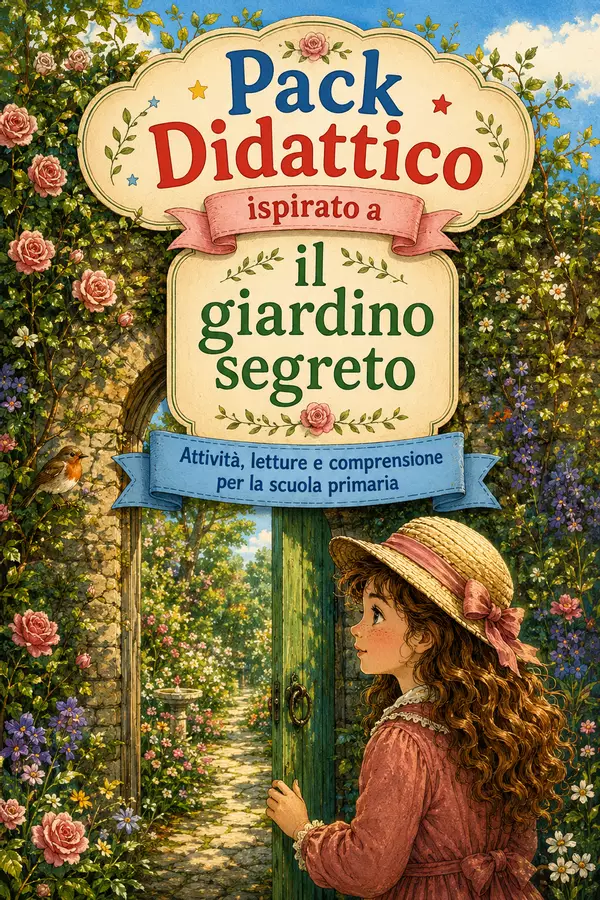 Pack didattico "Il Giardino Segreto" Esercizi - Pack didattico "Il Giardino Segreto" - Leggo e Comprendo - Pagina di copertina