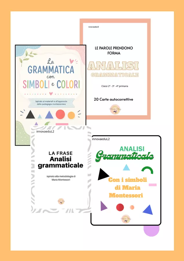 Analisi Grammaticale Kit Esercizi - Analisi Grammaticale Kit - Maestra Mony - Pagina di copertina