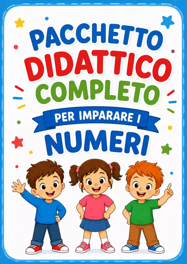 Pack didattico completo per imparare i numeri da 1 a 10 - Accoglienza classe prima Esercizi - Pack didattico completo per imparare i numeri da 1 a 10 - Accoglienza classe prima - MilleLibriPerBambini - Pagina di copertina